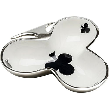 Kare Design Deko Schale Clubs Card, Silber, Obstschale, Dekoschale, Aluminium, Spielkarten-Muster, 3x17x16 cm (H/B/T) im Sale